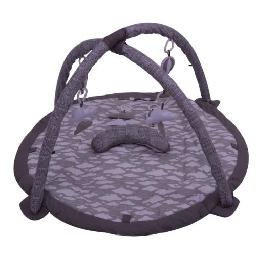 Bacati - Baby Activity Gyms & Playmats (Clouds in the City White/Grey)