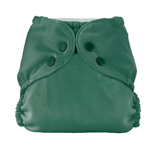 Esembly Cloth Diaper Outer, Swim and Waterproof Cloth Diaper Cover, Leak-Proof and Breathable Layer, Reusable with Snap Closure - Size 1 (7-17lbs), Forest