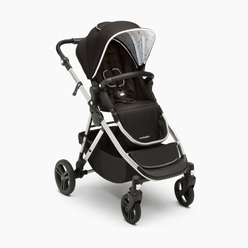 Mockingbird Single-to-Double Stroller - Black Handlebar, Black / Watercolor Canopy 2.0