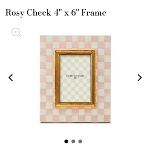 MacKenzie-Childs | Rosy Check 4" x 6" Frame