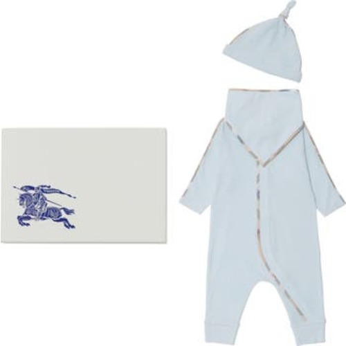 Stretch Cotton Three-piece Baby Gift Set, 3M