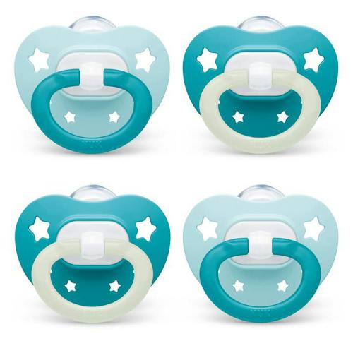 NUK® Glow-in-the-Dark Orthodontic Pacifiers, 0-6 months