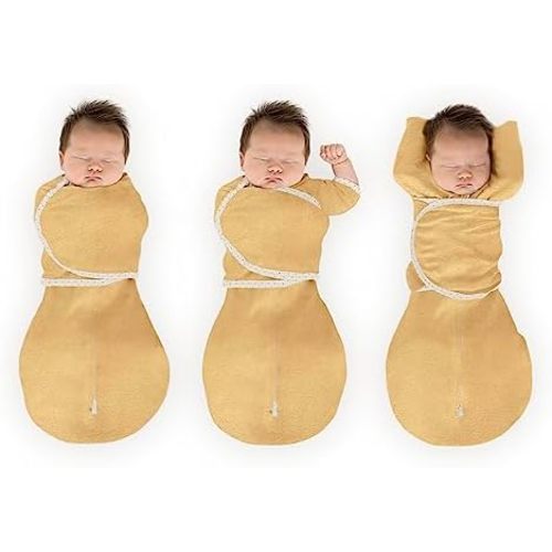 SwaddleDesigns 6-Way Omni Swaddle Sack Arms Up Swaddle for Newborn, More Options to Calm Startle Reflex, Improves Sleep