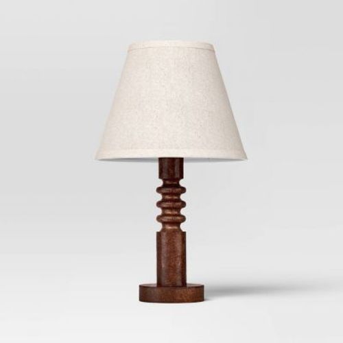 Mid Tone Wood Table Lamp - Threshold™