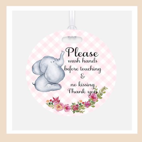 Baby Stroller-car Seat Tag Baby Elephant Healty Baby - Etsy
