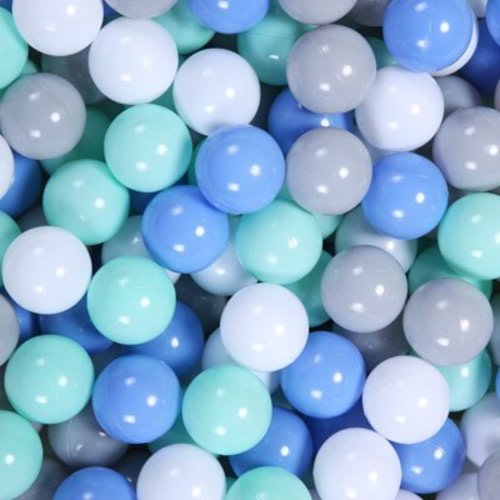 PlayMaty Colorful Pit Balls 100 Pcs Phthalate Free BPA Free Plastic Ocean Balls Crush Proof Stress Balls for Kids Playhouse Ball Pool Pit Accessories 2.1 Inches
