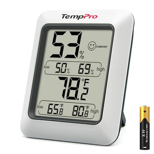TempPro TP50 Digital Hygrometer Indoor Thermometer Room Thermometer and Humidity Gauge with Temperature Humidity Monitor(Previously ThermoPro)