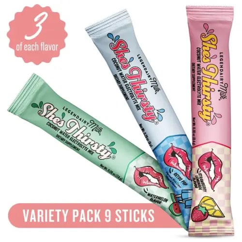 She’s Thirsty Sample Pack - Legendairy Milk - Coconut Water Electrolytes - TikTok Shop
