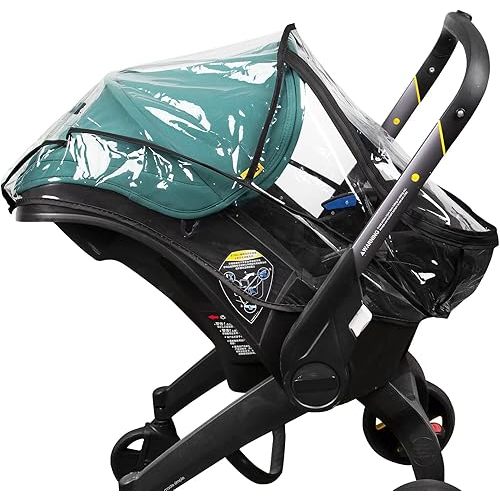 Rain Cover, Compatible with Doona Infant Car Seat Stroller, Protects from Rain, Snow, Wind, Cold, Side Ventilation Holes, Rain Cover for Stroller, Stroller Cover Accessories