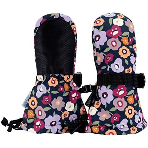 JAN & JUL Waterproof Insulated Thumbless Winter Mittens for Baby Girls