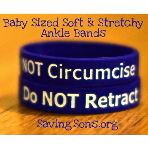 Do NOT Retract / Do NOT Circumcise Intact Baby Band