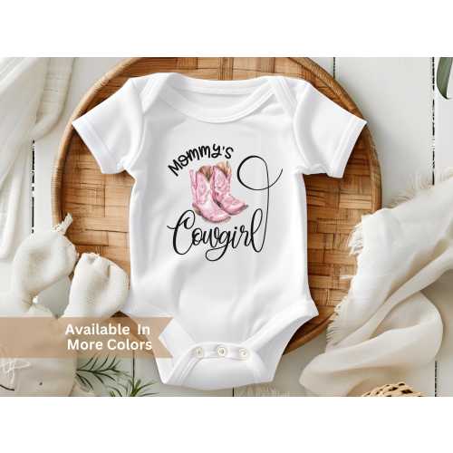 Mommys Cowgirl Baby Girl Bodysuit- Mommys Girl Toddler Shirt- Country Girl Bodysuit- Cowgirl Toddler Shirt- Girls Western T Shirt- Baby Gift