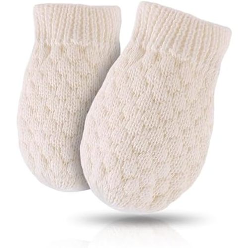 Baby Knit Mittens Toddler Boys Girls Gloves Winter Infant Newborn No Scratch Mitten 0-3 Years
