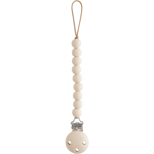mushie 100% Silicone Baby Pacifier Clip | Hera (Shifting Sand)