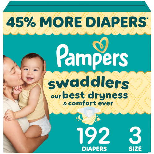 Pampers Swaddlers Diapers, Size 3 (13-26 lbs), Absorbent, Keeps Baby Dry and Comfortable, Skin Safe Disposable Baby Diaper - Walmart.ca