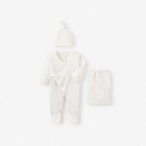 Organic Cotton Pointelle Layette 2 Pc Gift Set