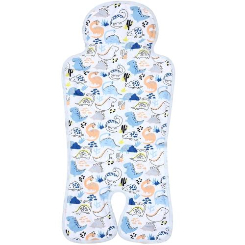 Pinkunn Gel Car Seat Baby Cooling Pad for Summer Breathable Stroller Cooler Pad Multifunctional Carseat Cooling Mat for Baby Child Dining Chair Safety Seat Stroller(Blue,Dinosaur)