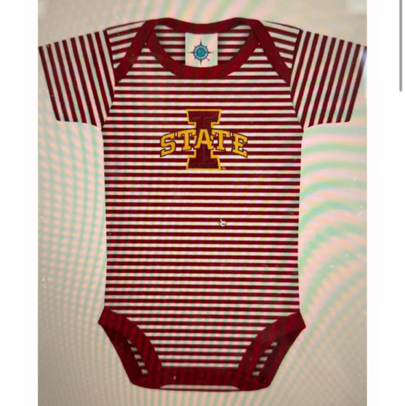 ISU Striped Onsie