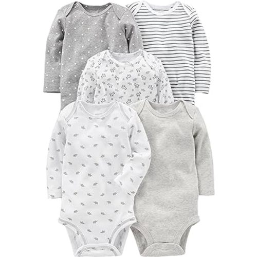 Simple Joys by Carter's unisex-baby 5-pack Long-sleeve Bodysuit