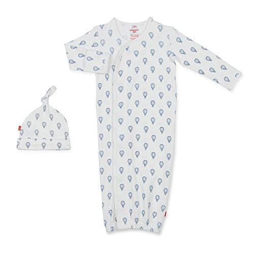 Magnetic Me Organic Cotton Newborn Sleeper Gown & Hat Set | Super Soft Organic Cotton Fabric Sleep Sack