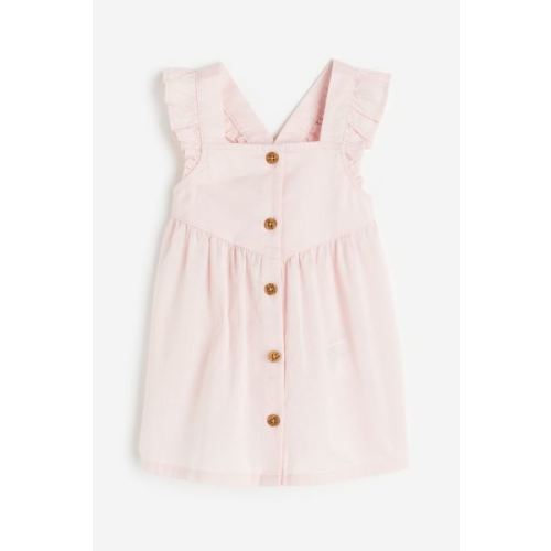 Ruffle-trimmed Cotton Dress