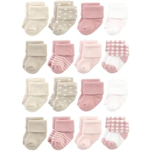 Hudson Baby Unisex Cotton Rich Baby Terry Socks 16-Pack