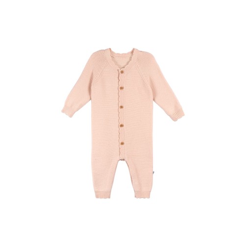 Pink Sweater Knit Coverall, 0-3M