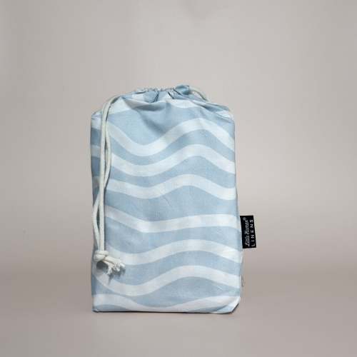 Co-Sleeper Bassinet / Change Pad Waterproof Sheet - Bright Waves