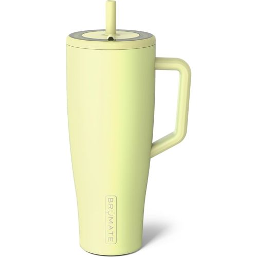 BrüMate Era 40 oz Tumbler with Handle and Straw | 100% Leakproof Insulated Tumbler with Lid and Straw | Made of Stainless Steel | Cup Holder Friendly Base | 40oz (Prickly Pear)