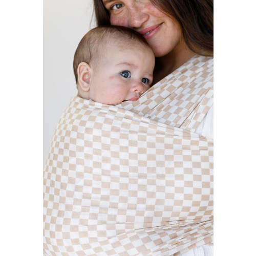 Cream Chequer Wrap