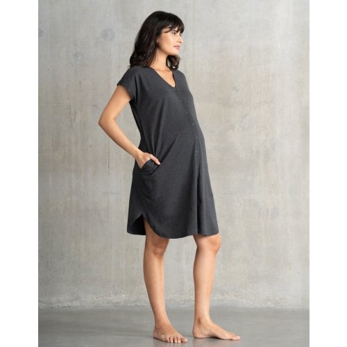 Maternity Hospital Bag Labor Gown in Organic Cotton | Seraphine US
