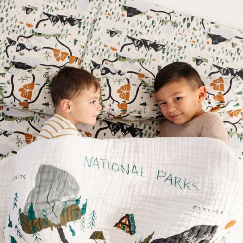 Toki Mats Standard Padded Play Mat - National Parks, Non-Organic Insert