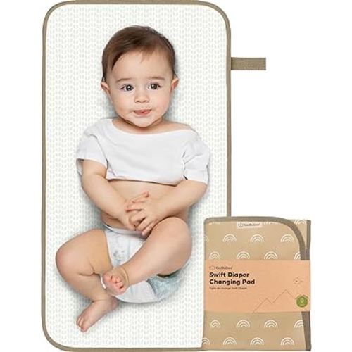 Portable Diaper Changing Pad - Waterproof Foldable Baby Changing Mat - Travel Diaper Change Mat - Lightweight Changing Pads for Baby - Baby Changer - Machine Washable (Rainbow)