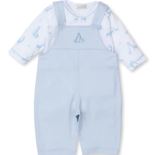 Giraffe Glee Blue Overall Set