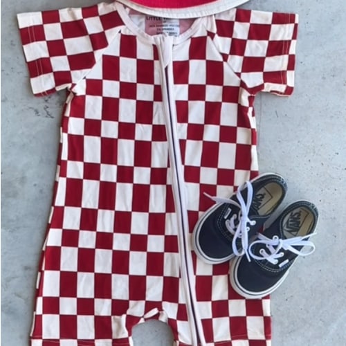 Checker Shorties Red