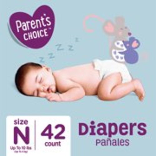 Parent's Choice Diapers, Size Newborn, 42 Diapers