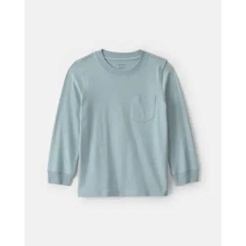 Toddler Boy Long-Sleeve Tee - Blue | Carter's