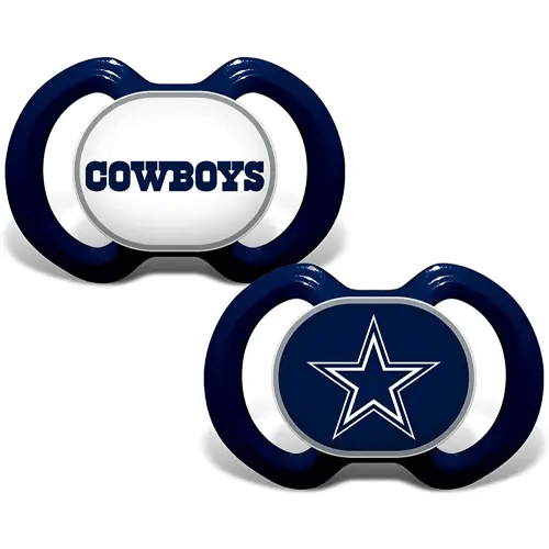 BabyFanatic Pacifier 2-Pack - NFL Dallas Cowboys - Officially Licensed League Gear