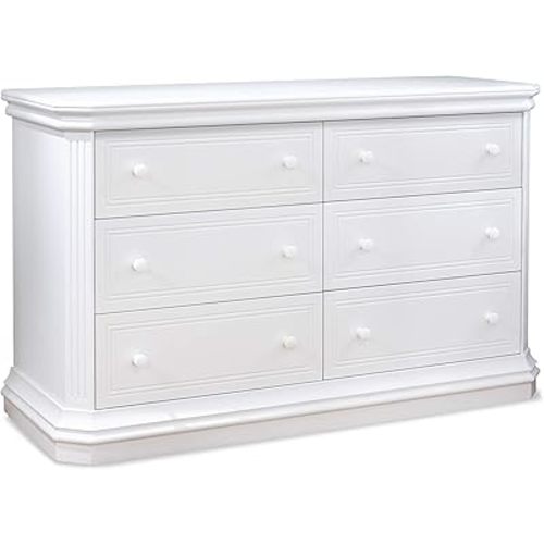 Sorelle Furniture Primo Classic 4-In-1 Convertible Crib, Wooden Baby Bed with Non-Toxic Finish, Converts to Toddler Bed, Daybed, and Full-Size Bed - White