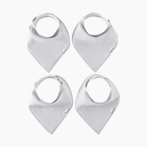 Copper Pearl 4 pack Bandana Bib Set - Grey Basics