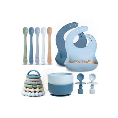 Silicone Baby Essentials Set 17-Piece