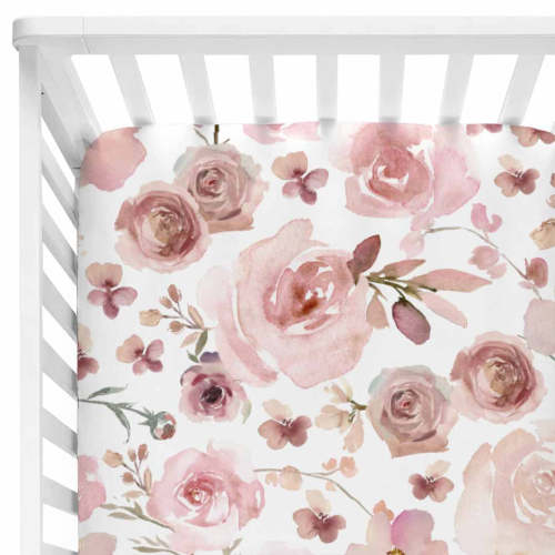 Rosie's Rose Garden Crib Sheet*