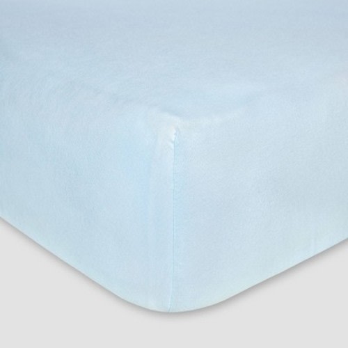 Burt's Bees Baby® Organic Jersey Fitted Crib Sheet, Color: Sky Blue