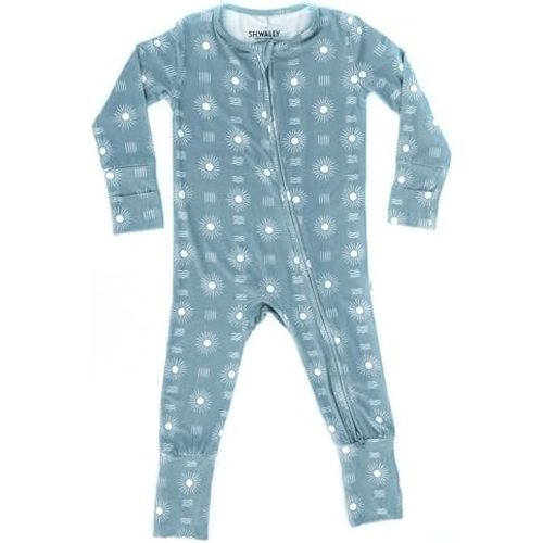 Organic Baby Bamboo Rompers with 11 Signature Prints - Infant Zipper Jumpsuits