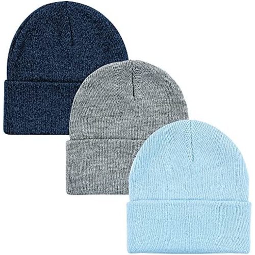 Hudson Baby Baby Knit Cuffed Beanie 3pk