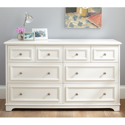 Fillmore Extra Wide Dresser, Simply White - Simply White - Twin Bed Only - Twin Loft - Simply White - Simply White