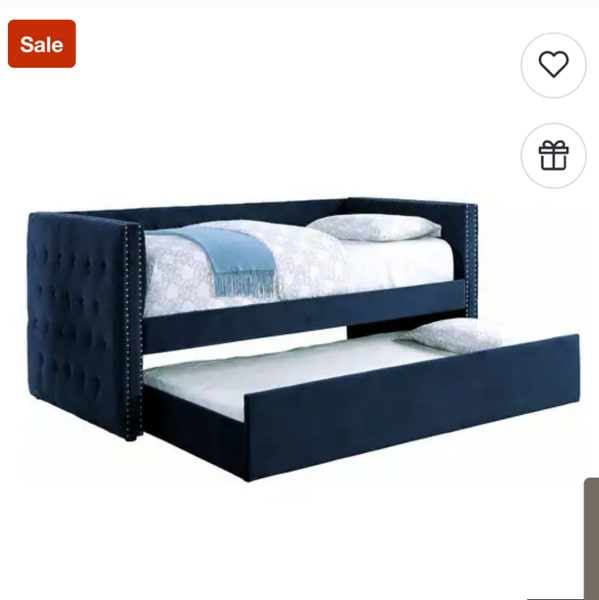 Furniture of America Ragen Twin-size Tufted Upholstered Daybed with Trundle and Nailhead Trim