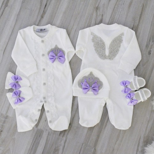 Angel Wings Jewels Set (Purple) – Itty Bitty Toes