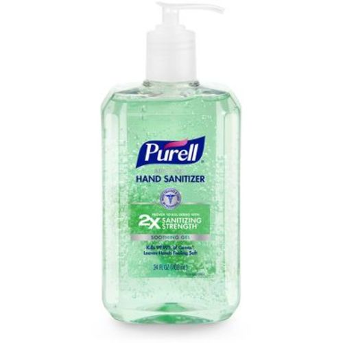 Purell Soothing Hand Sanitizer - Aloe Scent - 24 fl oz: Pump Bottle, Gel, Paraben-Free, Ethyl Alcohol 70%