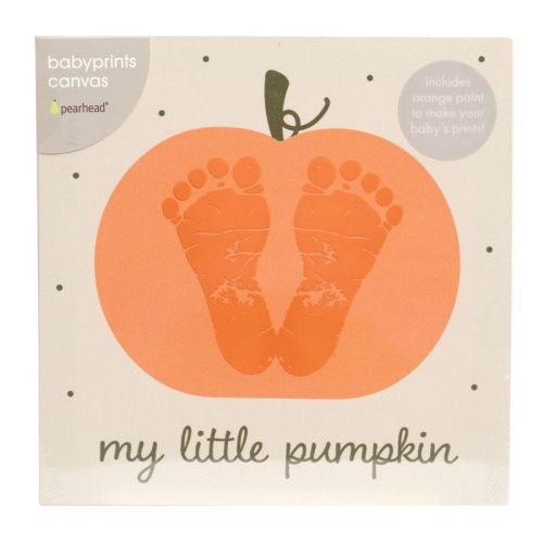 Pearhead Halloween My Little Pumpkin Print Canvas Holiday DIY Art Kit